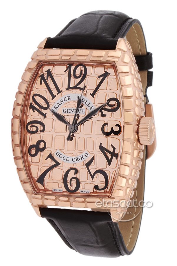 Franck Muller Gold Croco Replika Saat-0