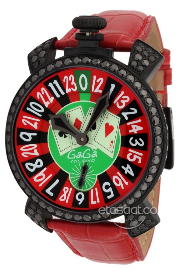 Gaga Milano Poker Unisex 45mm Kurmalı Mekanizma-0