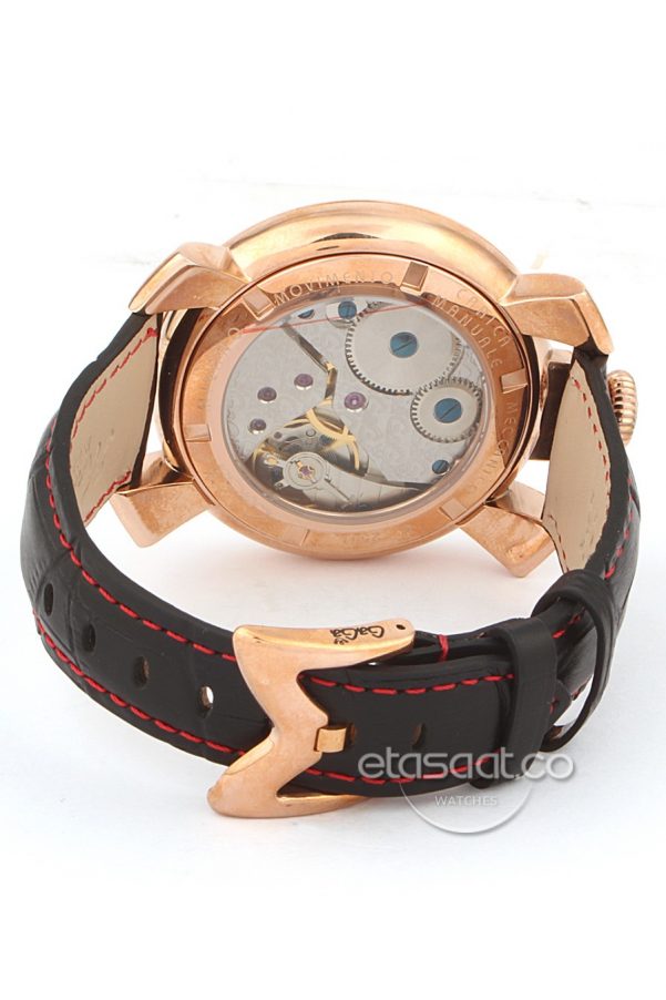 Gaga Milano Unisex Rose Gold 45MM Kurmalı Mekanizma-4573