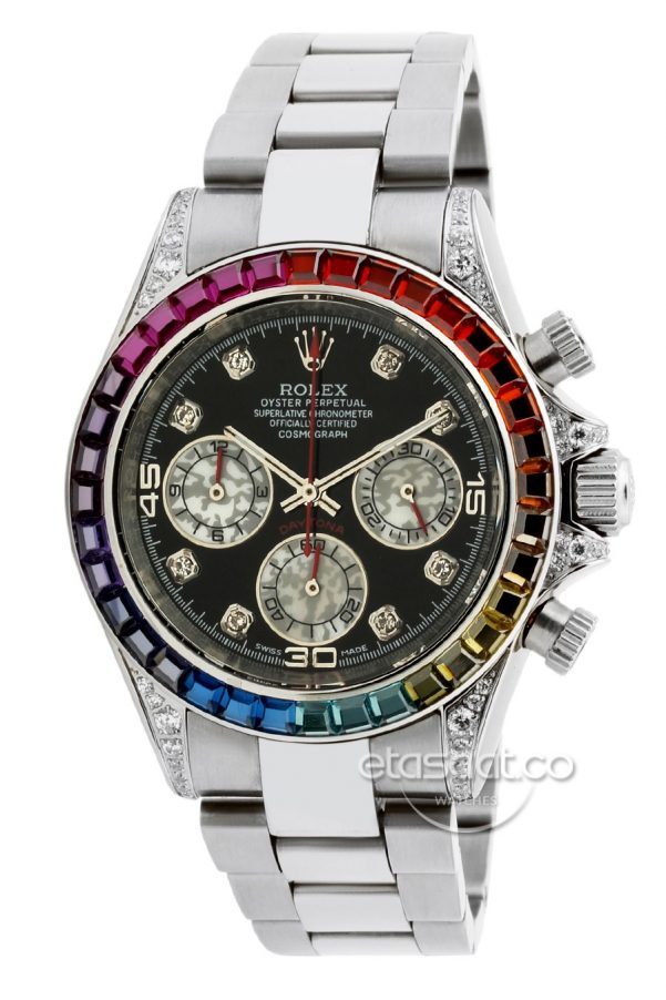 Rolex Daytona Baget Taşlı Bayan Saati -0