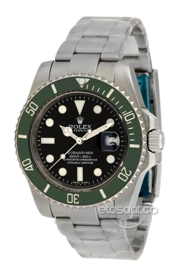 Rolex Oyster Perpetual Submariner Yeşil Eta Saat-0