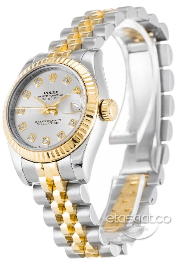 Rolex Date-just Otomatik Silver Bayan Kol Saati-9022