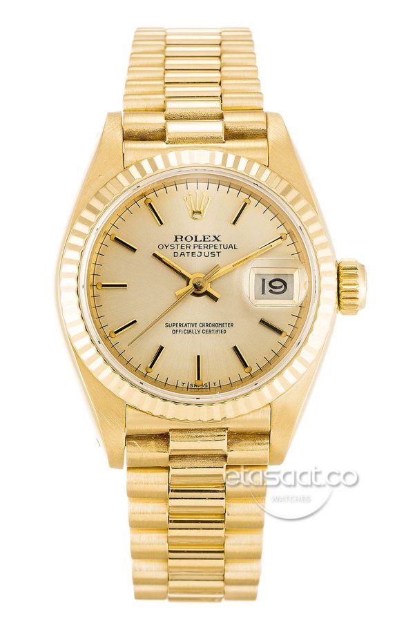 Rolex Date-just Lady Silver Kol Saati -0