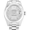 Rolex Date-just Silver Diamond Bayan Saati-0