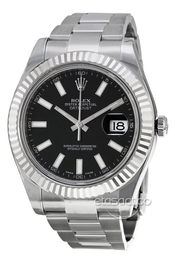 Rolex Date-just Oyster Perpetual Siyah Kadran Saat-0