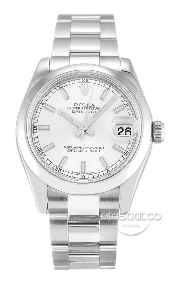 Rolex Date-just Silver Replika Saat-0