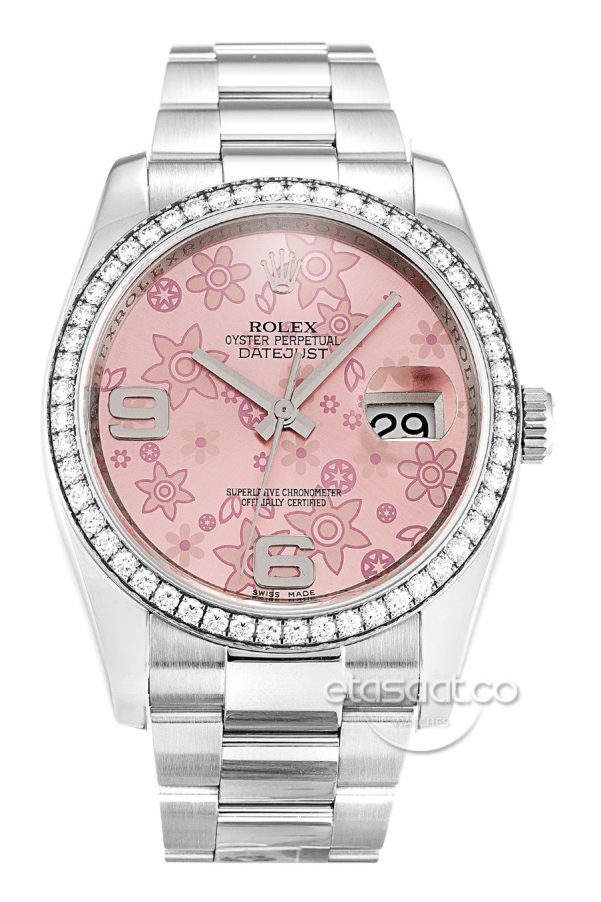 Rolex Date-just Floral 36mm Bayan Kol Saati-0