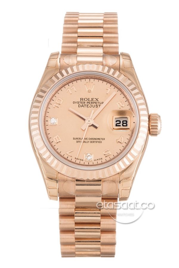 Rolex Date-just Su Geçirmez Bayan Kol Saati-0