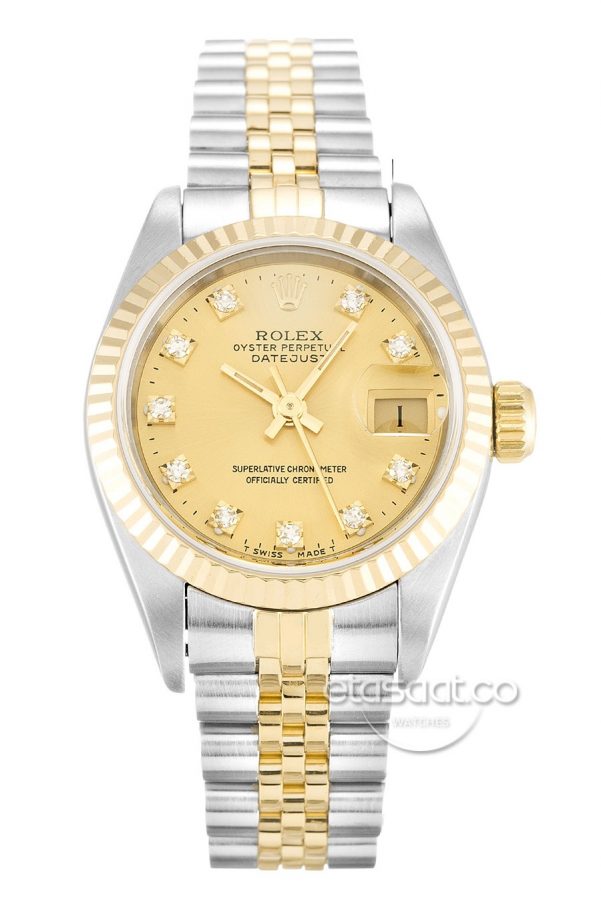 Rolex Date-just Rose Kadran Bayan Kol Saati-0