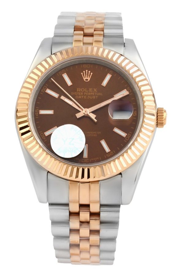 Rolex DateJust Brown Su Gecirmez-0