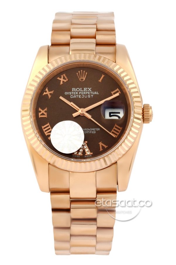 Rolex Date-Just Rose Gold 31mm Bayan-0