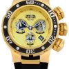 INVICTA Men’s Reserve Gold-Tone Polyurethane Band Steel Case-0