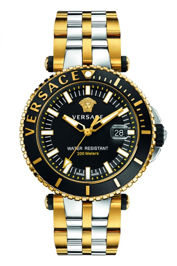 Versace V-RACE DIVER TWO-TONE WATCH-0